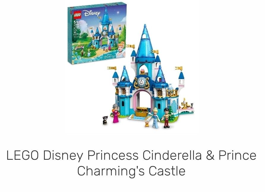 Lego Disney Princess Cinderella & Prince Charming Castle