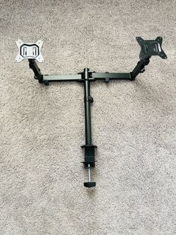 Dual Monitor Desk Mount Stand – Fits Two Monitors up to 32” | Fully Adjustable