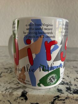 Starbucks Virginia Coffee Mug Cup States of Bean Series 20 Oz