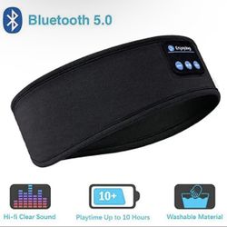 Bluetooth Earphones, Sports Sleeping Headband Elastic, Wireless Headphones Music Eye Mask