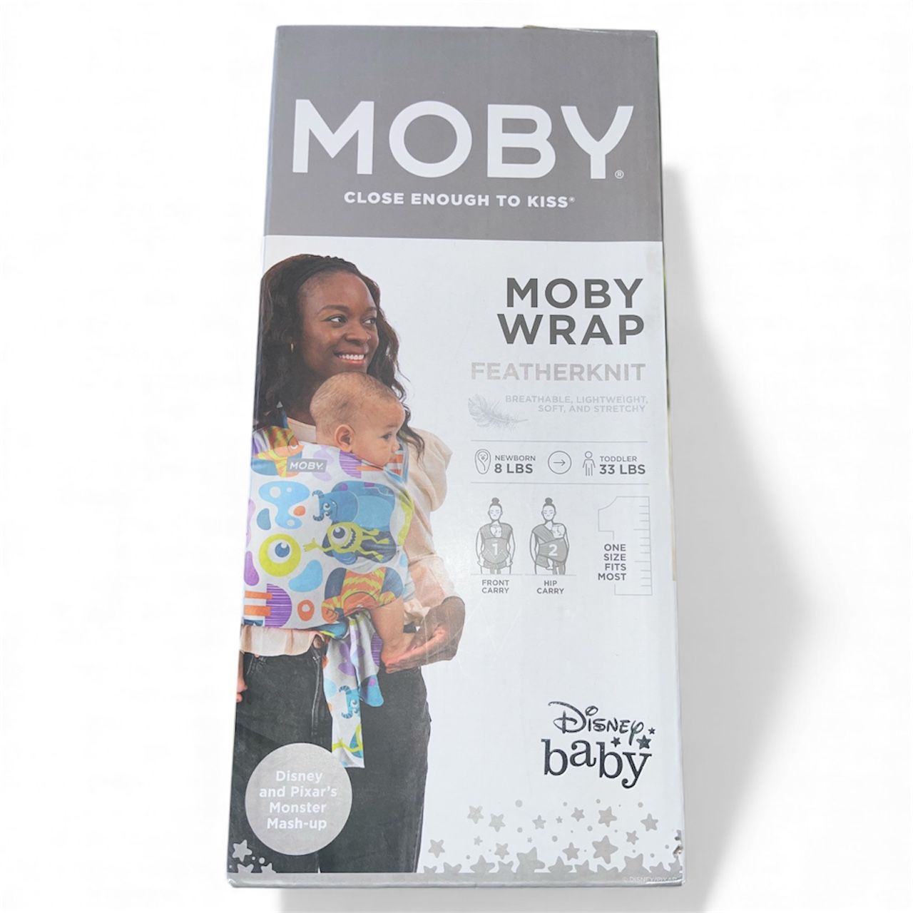 Moby Wrap Featherknit Disney Baby Pixar Monster Mash Up Baby Carrier BNIB