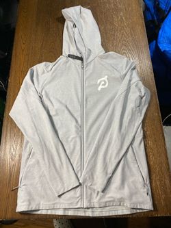 Lululemon x Peloton Mens Large Surge Warm Zip Hoodie Heathered Light Grey Jacket