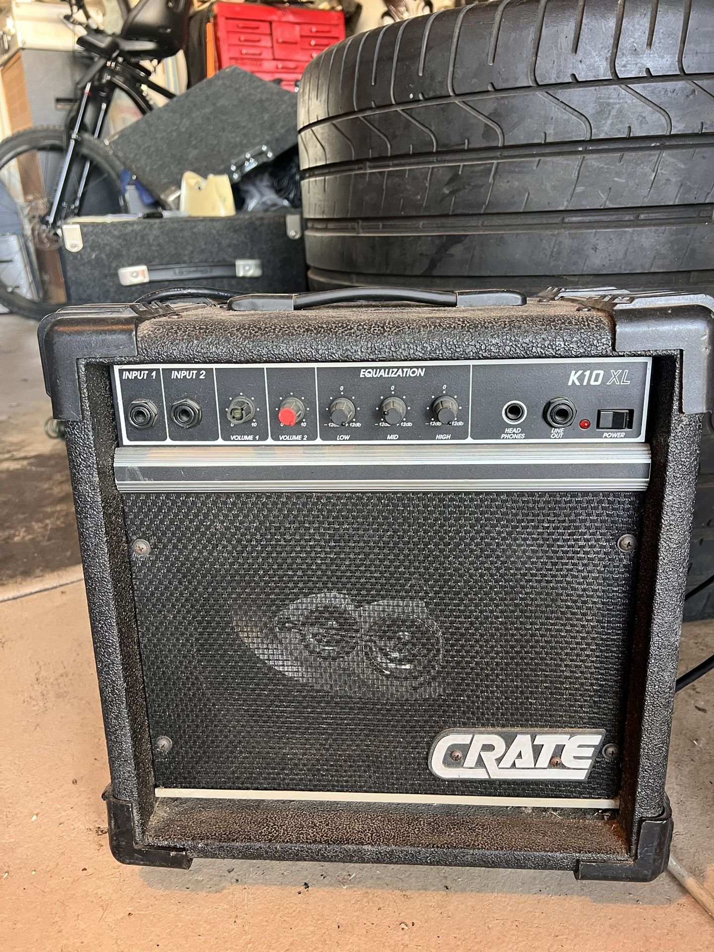 Crate K10XL Electric Acoustic Guitar Practice Amp Amplifier Rare Speaker