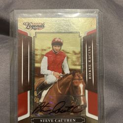 Steve Cauthen sign  card