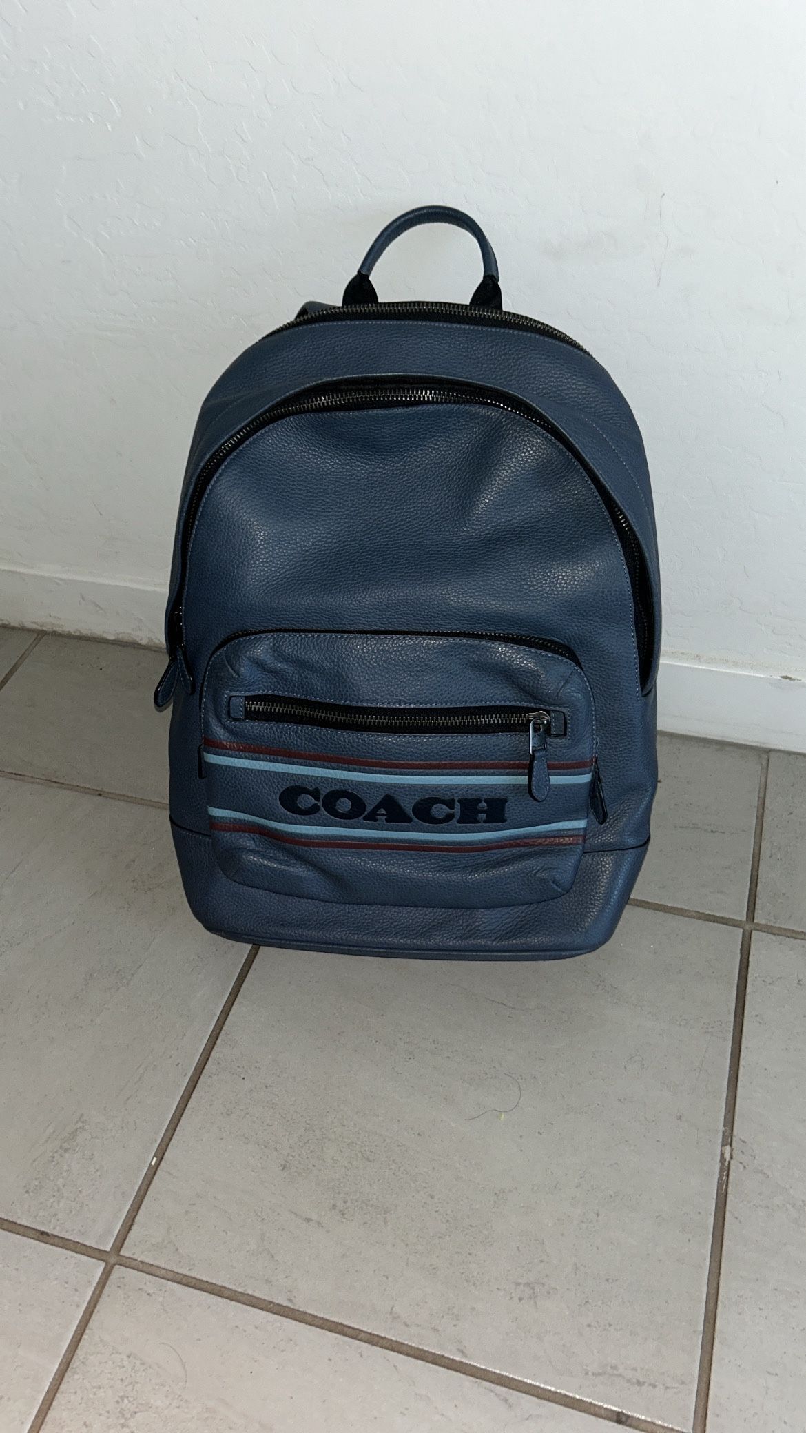 New Coach West Back Pack With Strips
