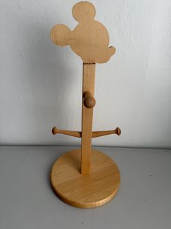 Disney Mickey Mouse wood countertop mug/cup holder.  