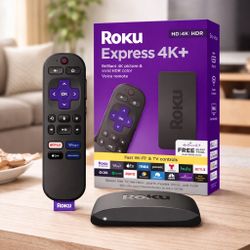 Roku Express 4K+ | Streaming Player HD/4K/HDR with Roku Voice Remote with TV Controls