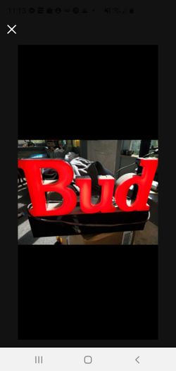 Budwiser Sign 