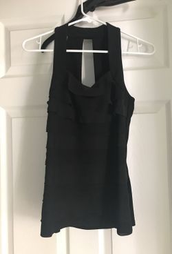 XS women’s black tiered top-NWT