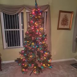 Lighted christmas tree