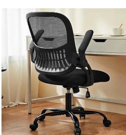 Sweetcrispy Office Chair with Wheels Reversible Armrests