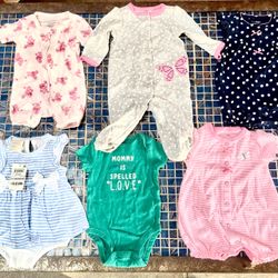 0-3 months baby clothes lot