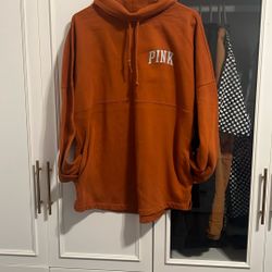 Victoria's Secret Pink Sweatshirt Women’s size Medium Burnt Orange Rust