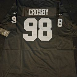 Men's Las Vegas Raiders Maxx Crosby Nike Black Game Jersey

