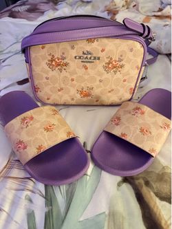 Coach Signature Camera Bag & Slides