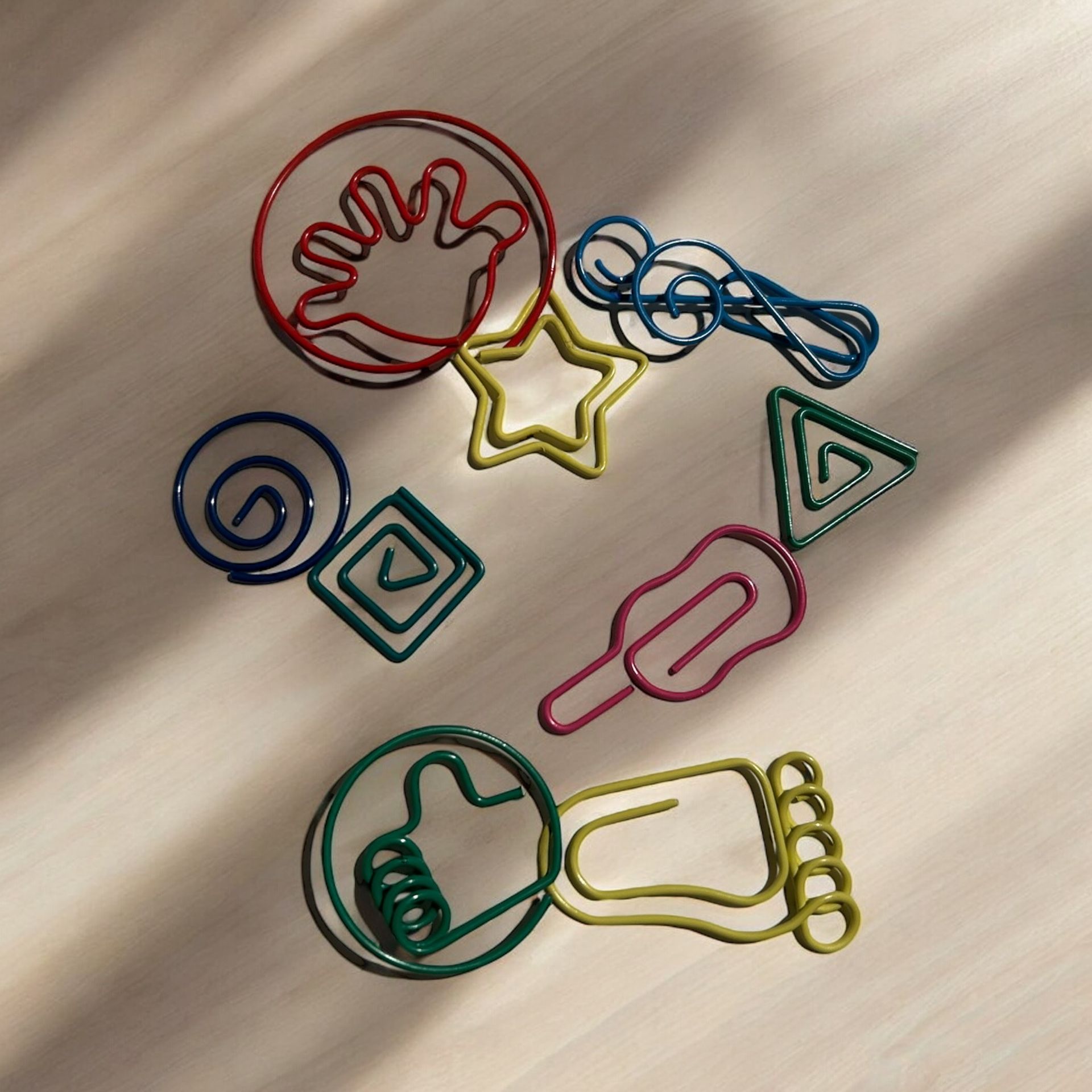 BUNDLE - Fun Shaped Paperclips + Mini Binder Clips + Push Pins | School & Office