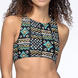 Volcom Reversible Tribal Instincts Bikini Crop Top | Small