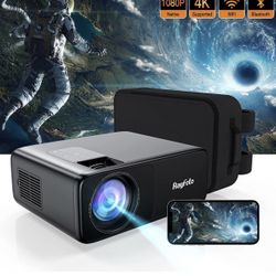 WiFi Bluetooth Projector,9500L HD Native 1080P 300" Giant Screen Display,4K Support Video Projector, Home Movie Projector Compatible with TV Stick, PC