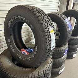 BRAND NEW TIRES 265/70r17 GOODYEAR WRANGLER ALL TERRAIN FOR SALE SET OF 4 TIRES $679 WITH INSTALLATION AND BALANCING 