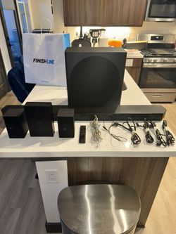 Samsung Surround Sound System “SAMSUNG HW-Q910B 9.1.2ch Soundbar with Subwoofer and Rear Speakers”