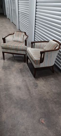 2 MID CENTURY CHAIRS good  condition