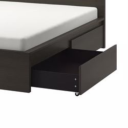 4 Underbed storage boxes/drawers - Black - Ikea