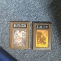 Mickey Mantle And Babe Ruth Two Separate