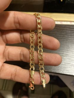 Brazilian Gold Filled 18k Mens Bracelet 