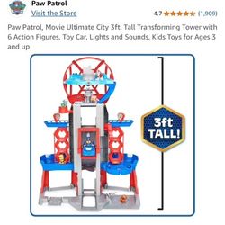 Paw Patrol, Movie Ultimate City 3ft. Tall Transforming Tower