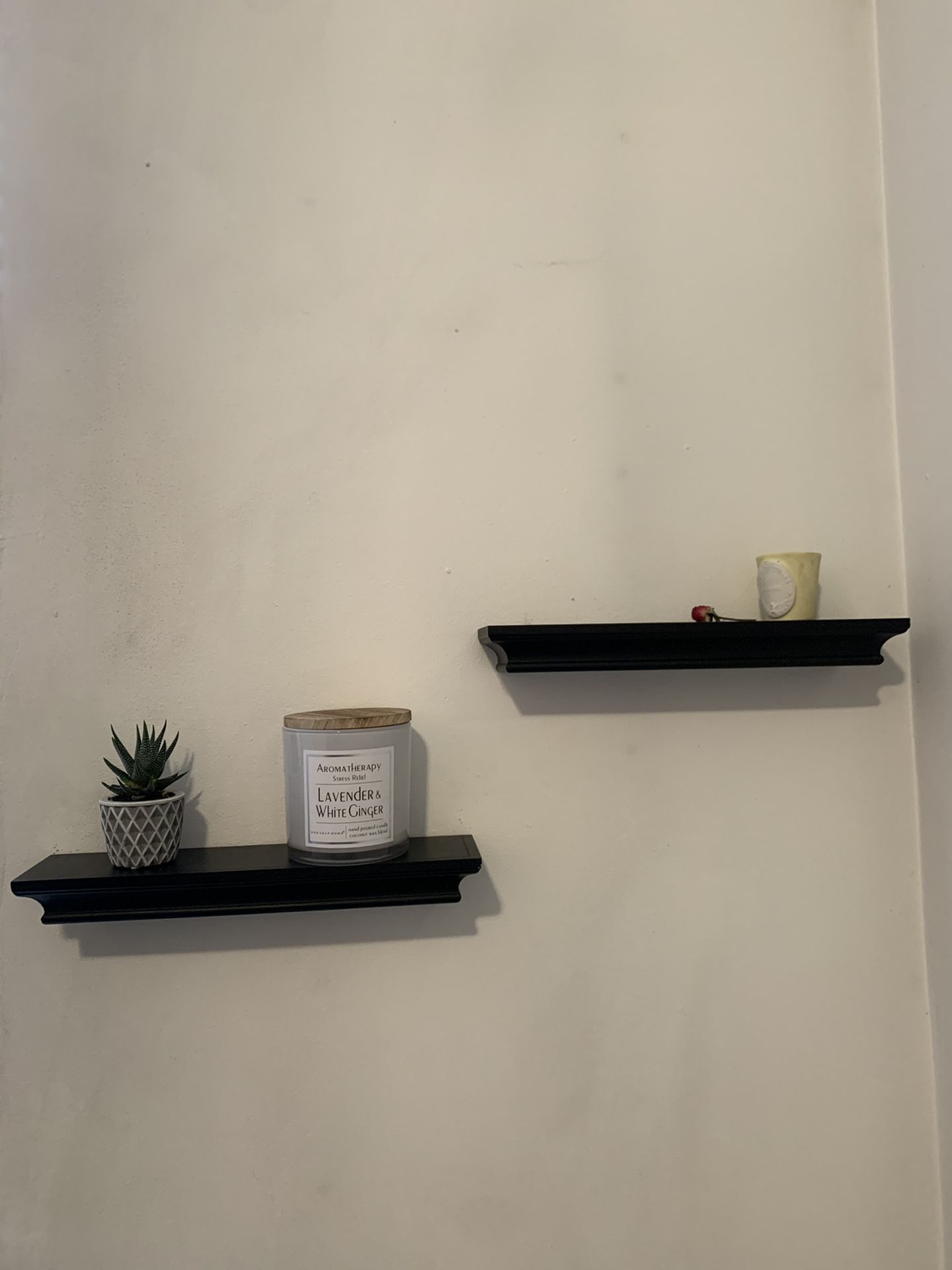 Black Floating Wall Shelves