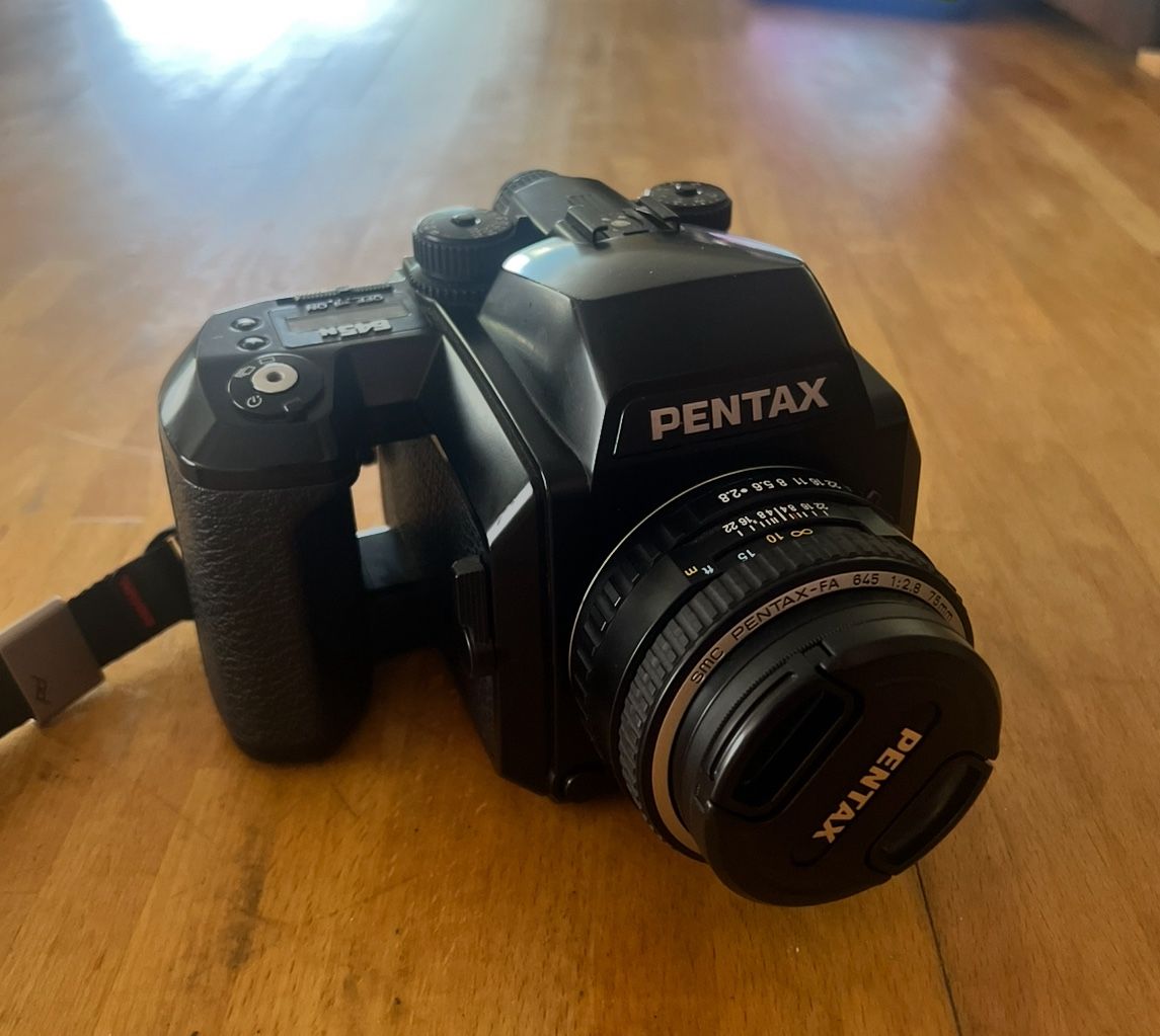 Pentax 645n With 75mm 2.8 Af, 45mm 2.8 Af