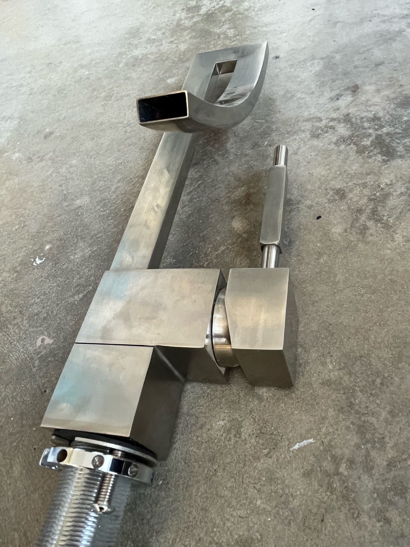 Modern Stainless Steel Waterfall Kitchen Faucet