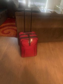Red Rolling Suitcase