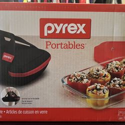 Pyrex Portables 4pc Glass Bakeware 