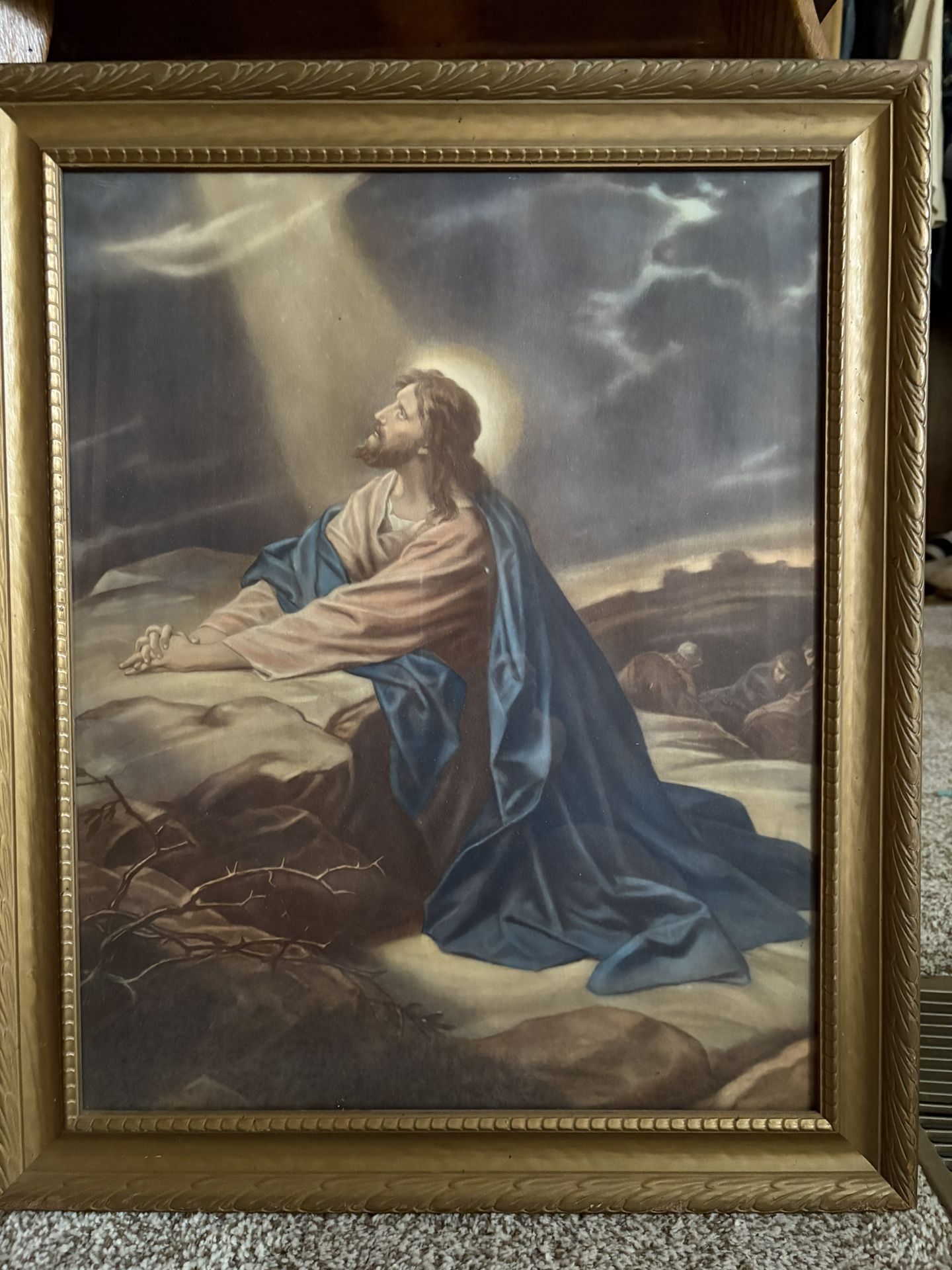 Large Framed Jesus Picture