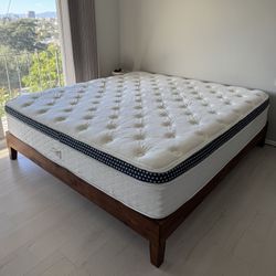WinkBed Cal King Mattress + Wood Platform Frame — Luxury Firm — Pickup Fri–Sun