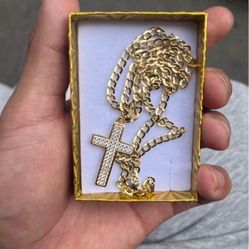14k Gold Chain With 14k Pendant (FIRM)
