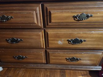 Brown Wood Dresser