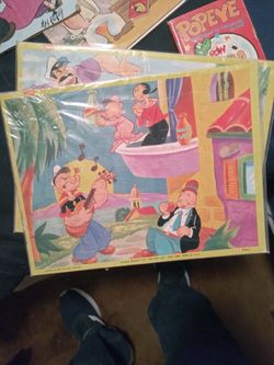 2 puzzles from Popeye both in excellent condition true artifacts