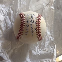 Tommy Lasorda Hall of Fame signed ball