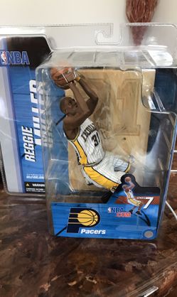 McFarlane Toys NBA Sports Picks Series 7 Action Figure Reggie Miller White Jersey
