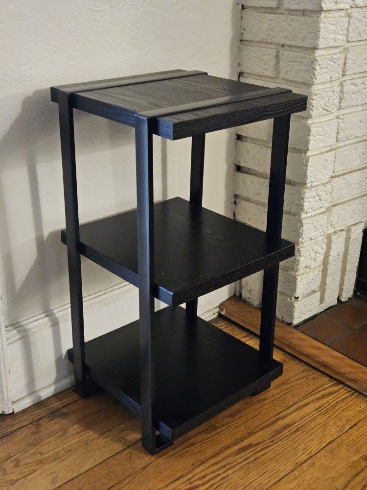 Black 3 Tier End Table Or Plant Stand