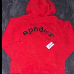 Brand New Red VVS Spider Hoodie 