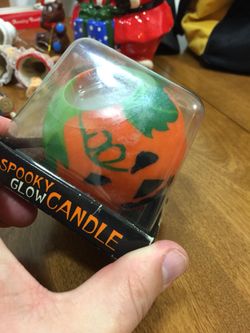1980’s vintage Halloween baseball sized candle
