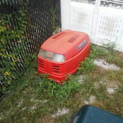 ((Hood)) riding lawn mower