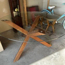 MCM Glass Dining Table