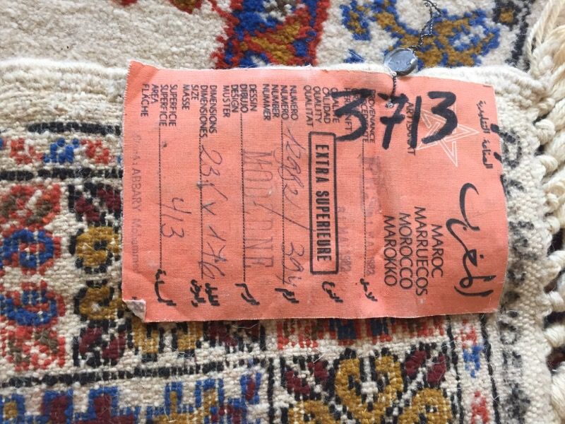 Moroccan area rug