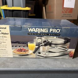 Waring Pro Belgian Waffle Maker Restaurant Style Rotating WMK300A