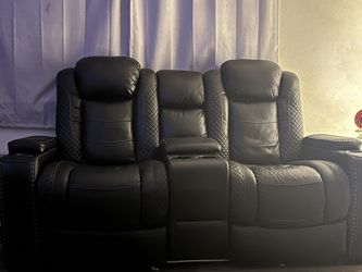 Black USB Charger Couch 