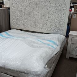 White Wash Bedroom Set 